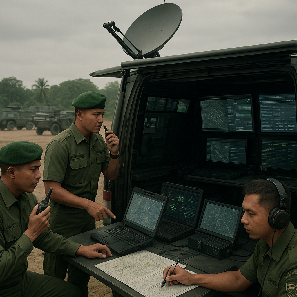 Simulasi Komando dan Kendali (C2) dalam Latihan Tempur Yonkav 8/Naga Karisma