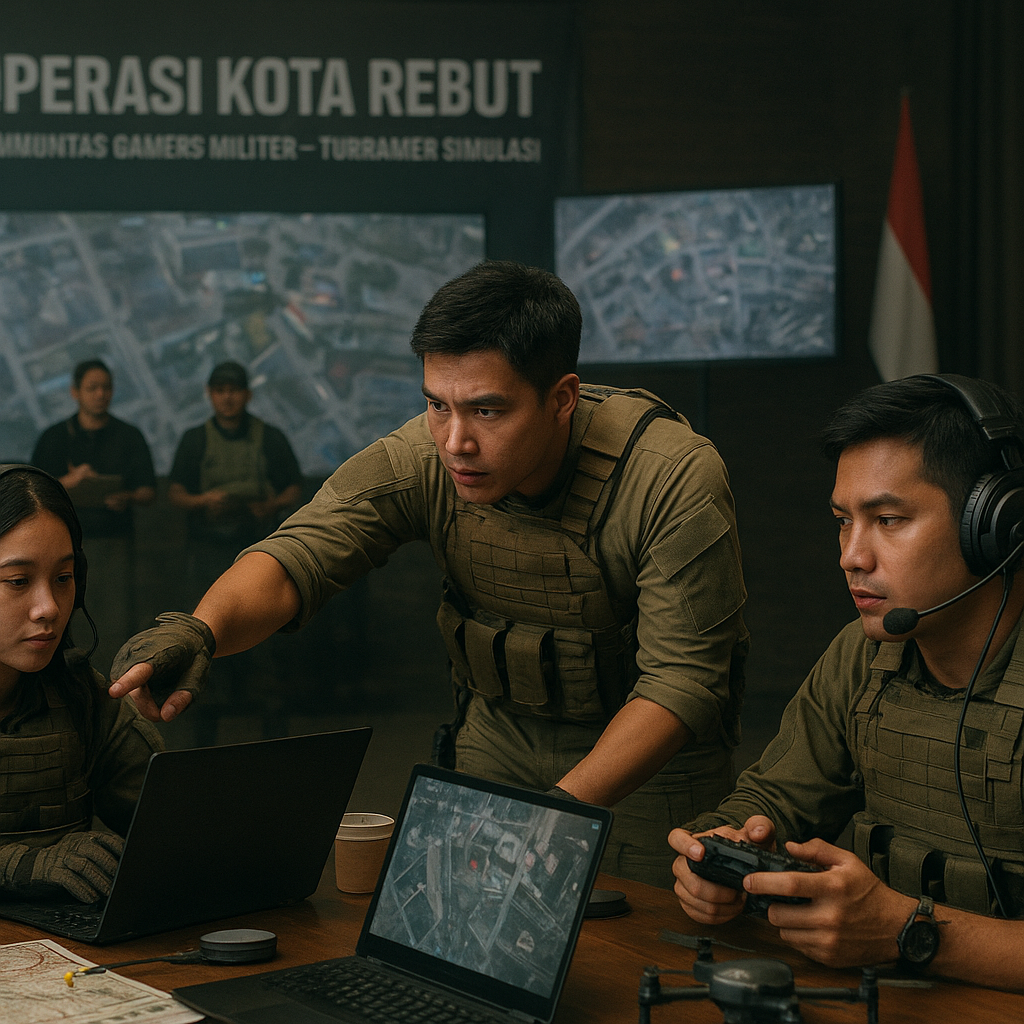 Komunitas Gamers Militer Adakan Turnamen Simulasi Tempur 