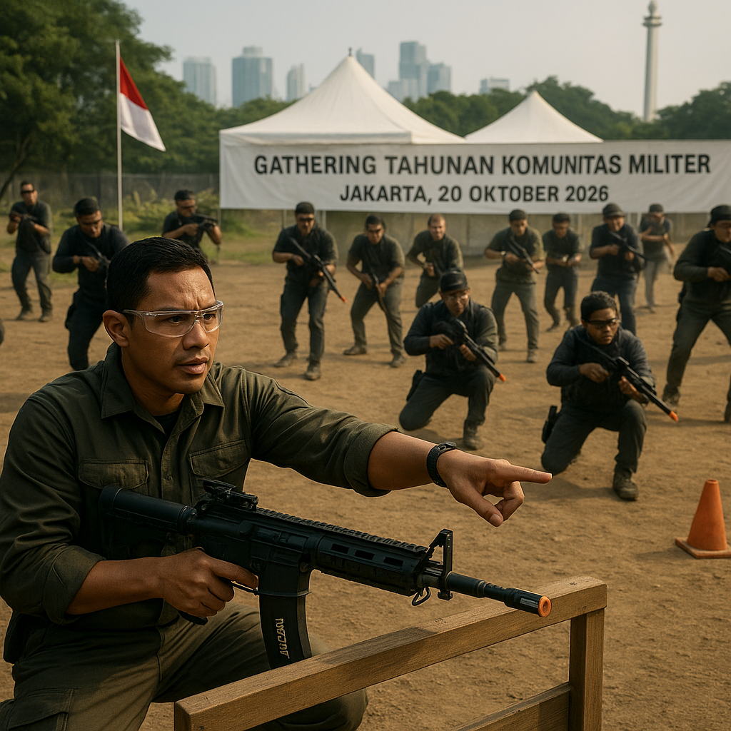 Komunitas Militer: Gathering Tahunan Penggemar Taktik di Jakarta