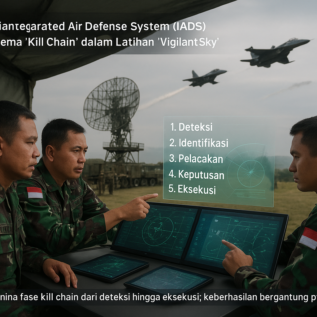 Simulasi Integrated Air Defense System (IADS) TNI AU: Skema 'Kill Chain' dalam Latihan 'Vigilant Sky'