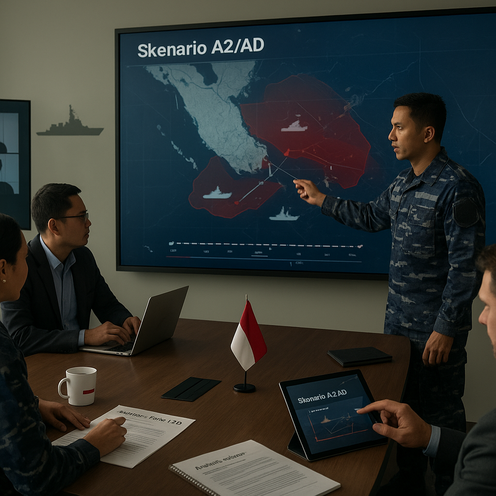 Komunitas Militer Indonesia Gelar Workshop Virtual Analisis Skenario Pertempuran Laut LCS