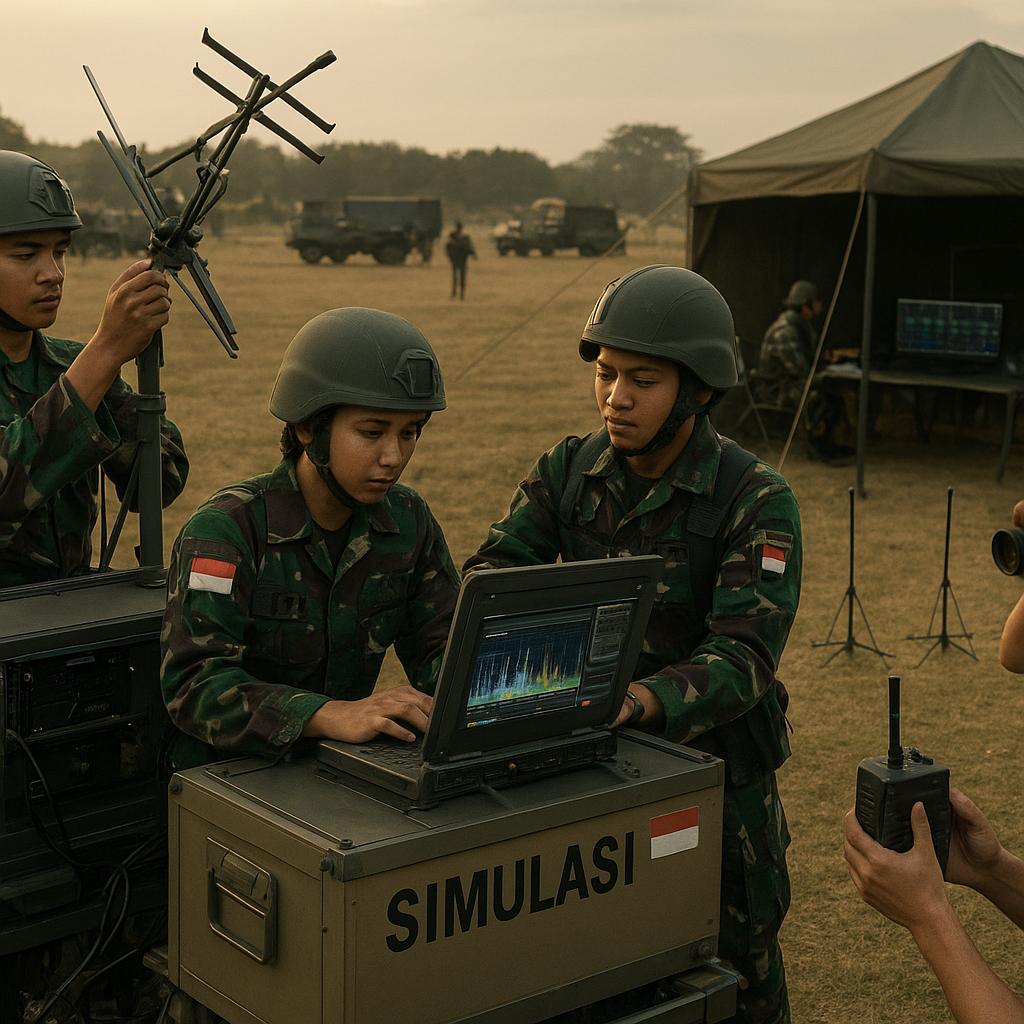 Simulasi Perang Elektronika (Electronic Warfare) TNI: Taktik Jamming, Deception, dan SIGINT Collection