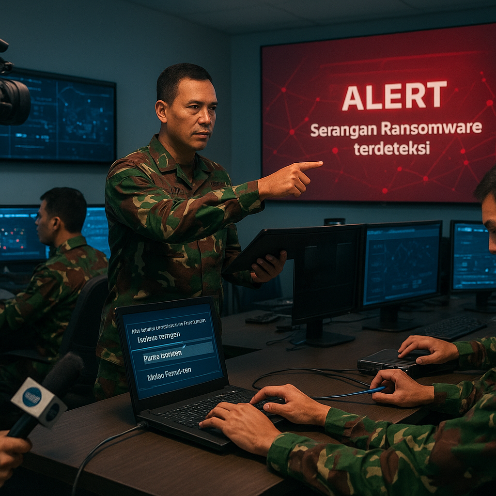 Simulasi Cyber Defense TNI: Langkah Demi Langkah Tanggap Serangan Ransomware pada Jaringan Komando