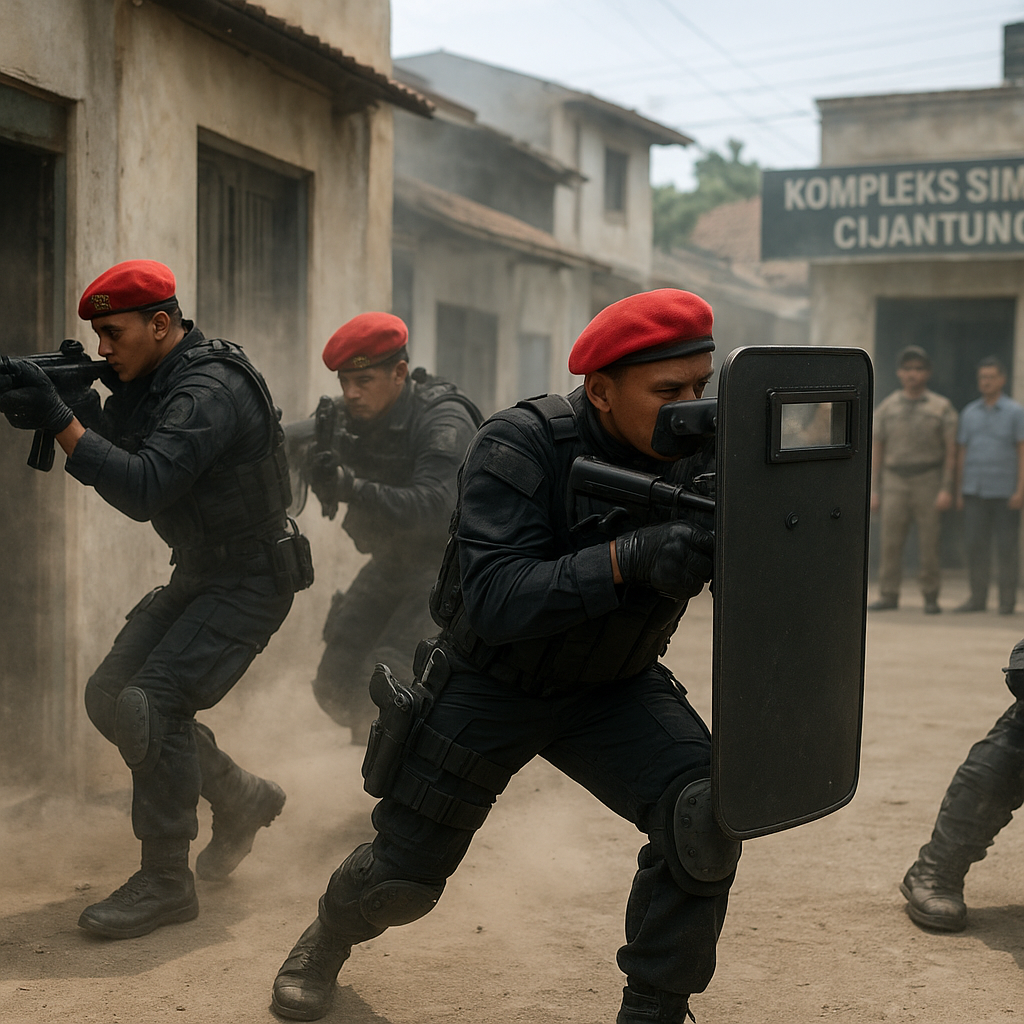 Penerapan Taktik 'Urban Shield' Kopassus dalam Latihan Kontra-Terorisme di Kompleks Simulasi Cijantung
