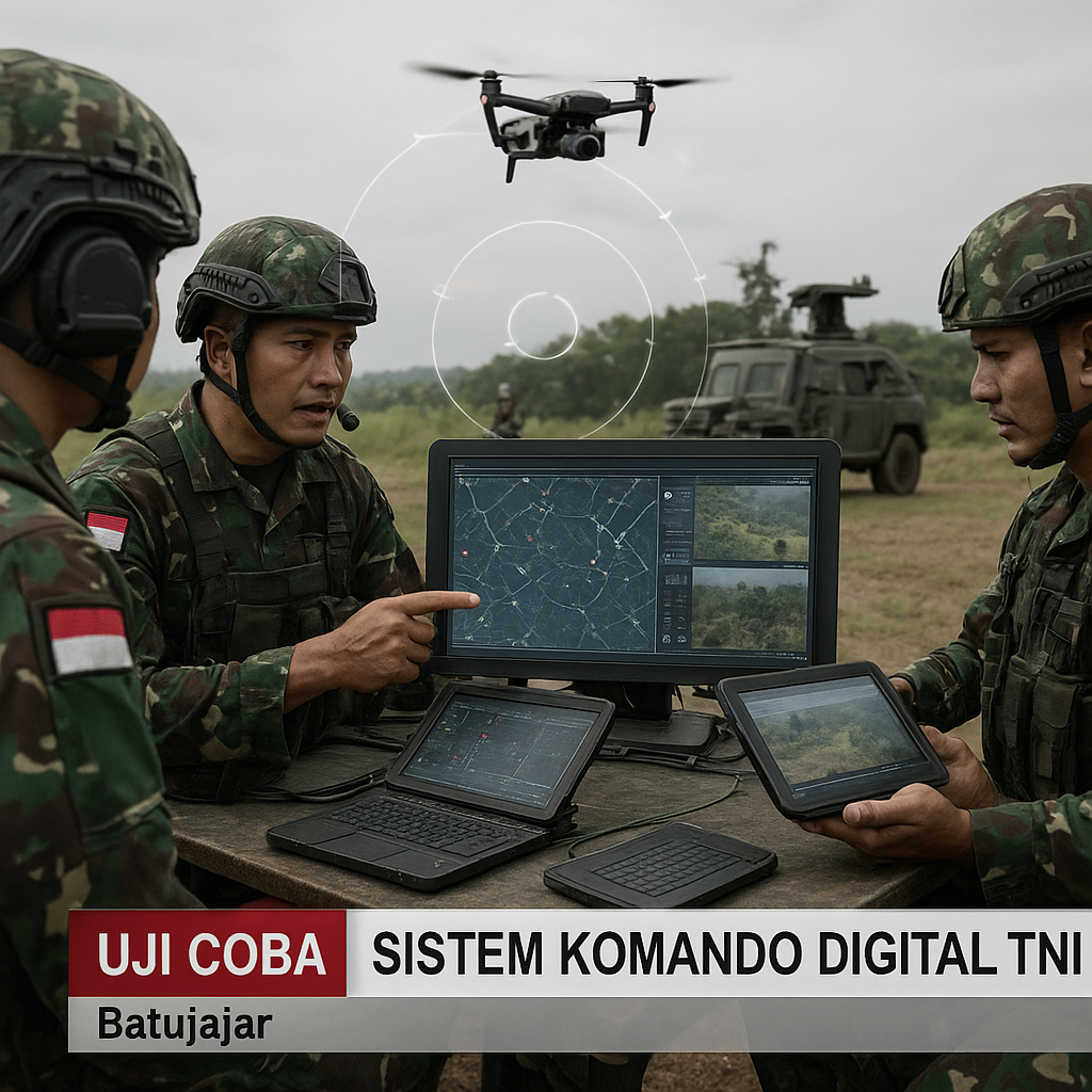 Uji Coba Sistem Komando Digital TNI: Integrasi BMS, Drone, dan Sistem Senjata dalam Latihan Komando Terpadu