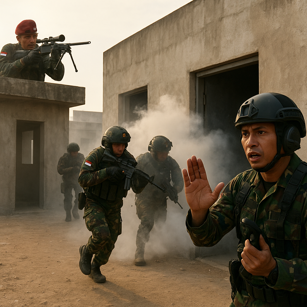 Bedah Taktik Infiltrasi Pasukan Kopassus dalam Simulasi Urban Combat di Cikeas