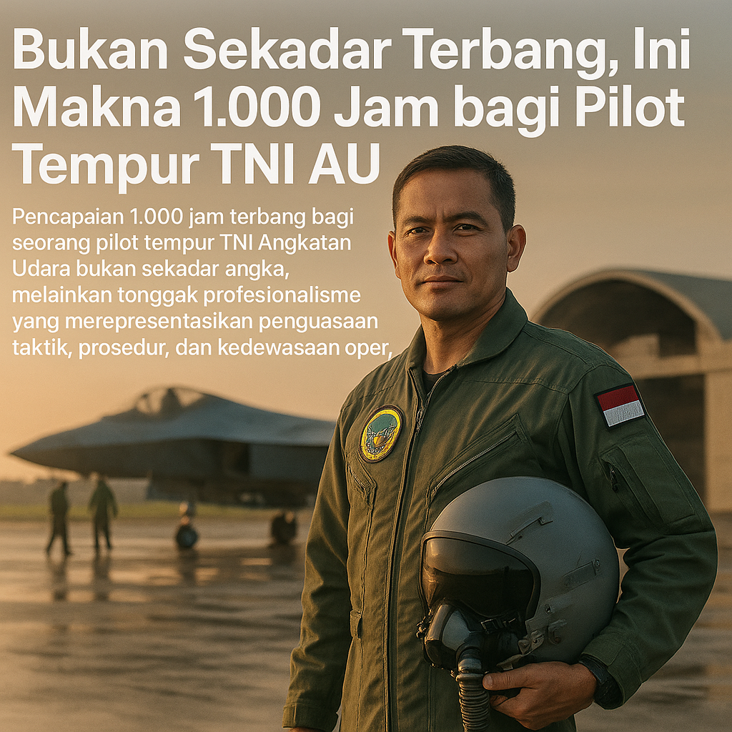 Bukan Sekadar Terbang, Ini Makna 1.000 Jam bagi Pilot Tempur TNI AU