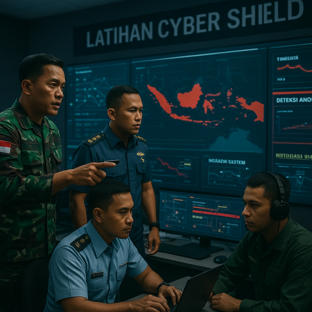 Simulasi Cyber Defense TNI dalam Latihan Cyber Shield: Protokol Deteksi, Isolasi, dan Pemulihan Serangan Siber