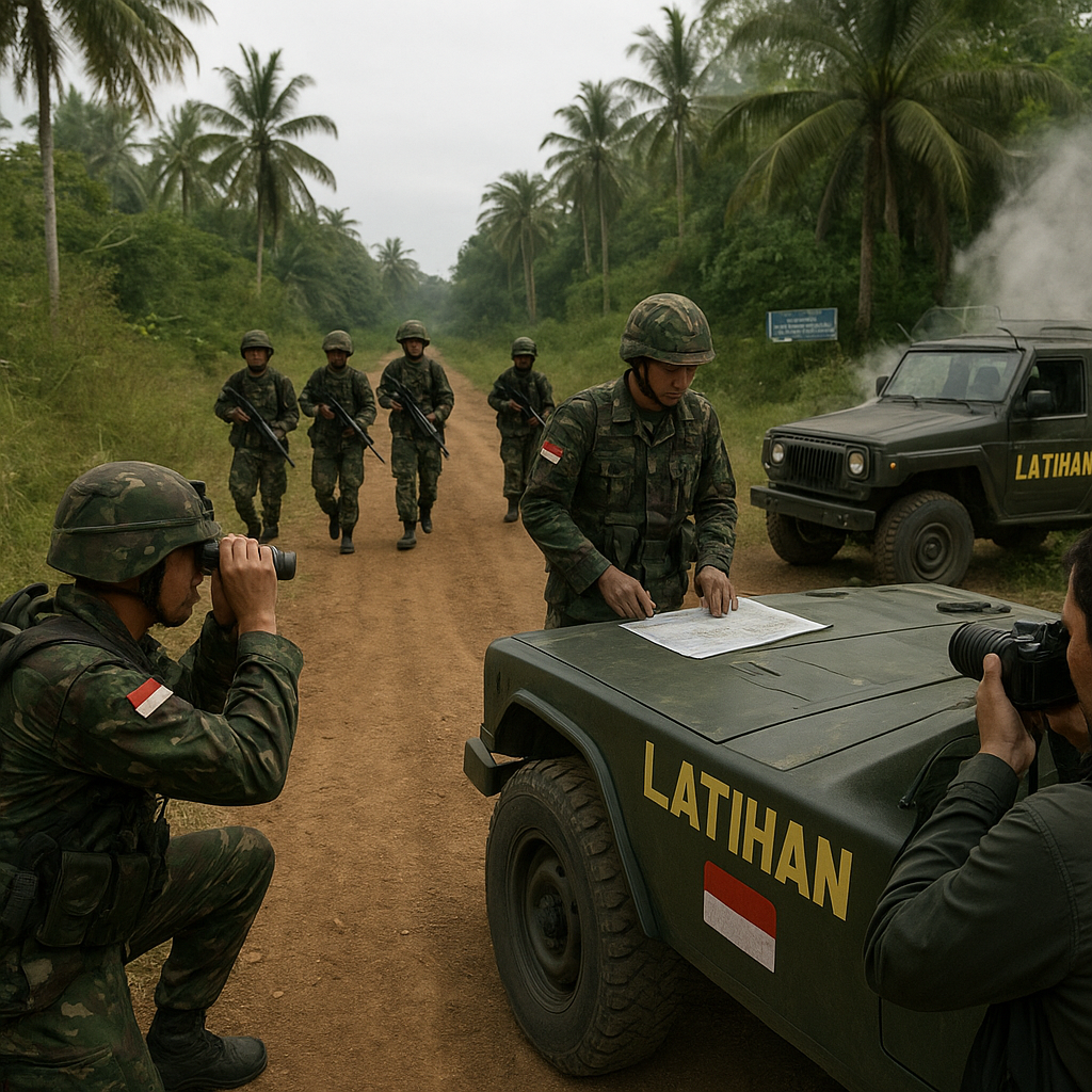 Simulasi Perang Asimetris Batalyon Infanteri 300: Teknik Anti-Guerrilla dan Patroli Kontra-Insurgen