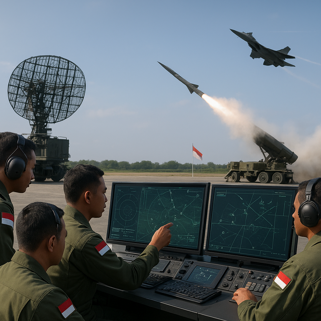 Simulasi Pertahanan Udara Berlapis oleh Kohanudnas: Integrasi Rudal, Radar, dan Fighters