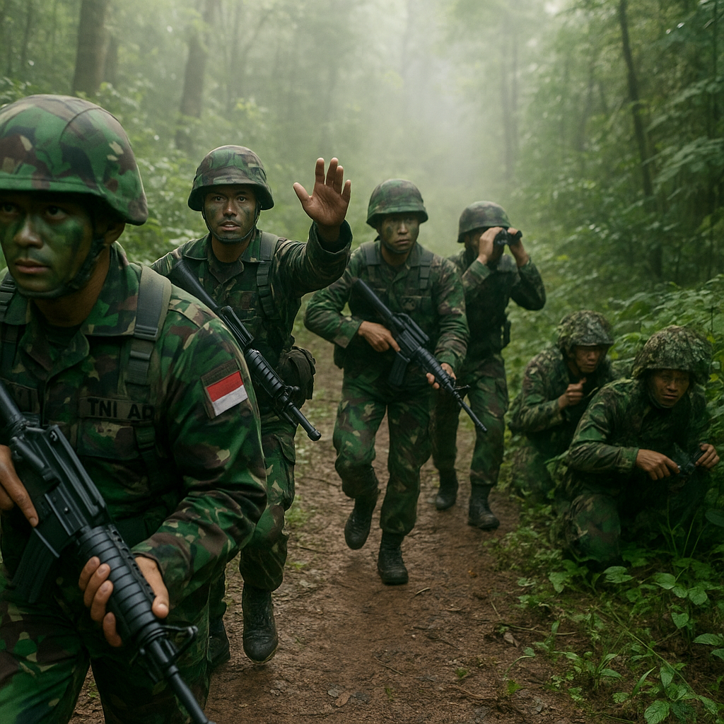 Latihan Tempur Hutan TNI AD: Teknik Movement to Contact dan Ambush Platoon
