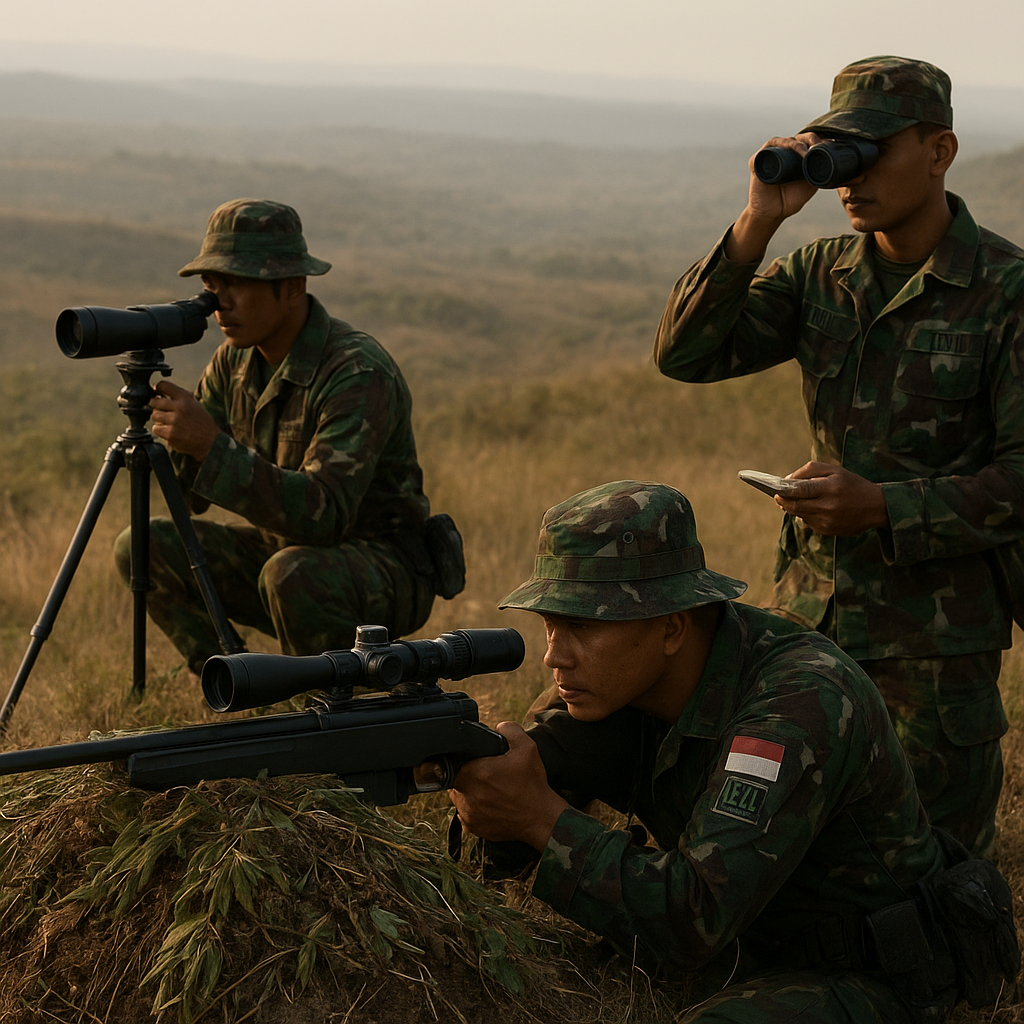 Pelatihan Sniper TNI: Prosedur Hide Site Construction dan Teknik Engagement Jarak Ekstrem