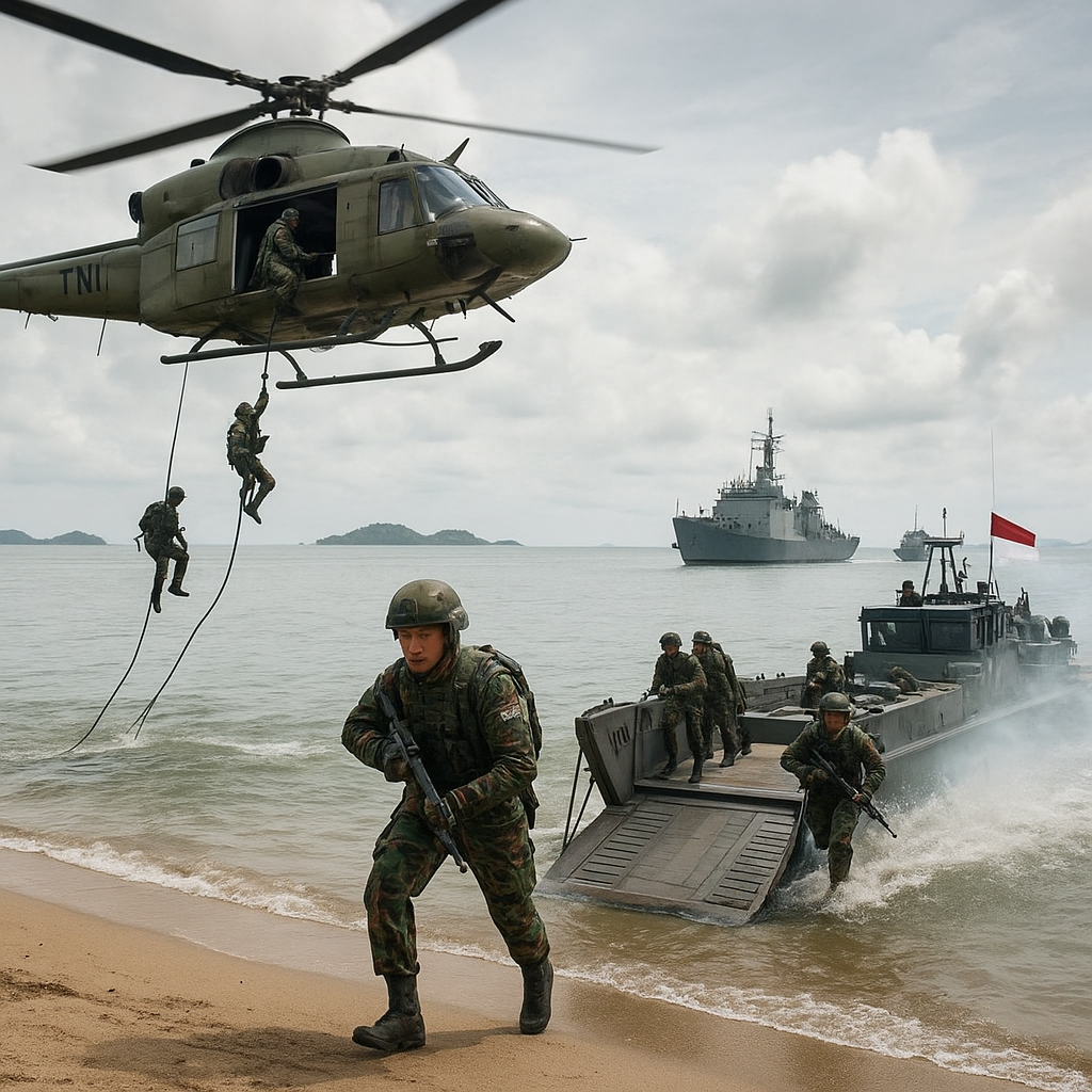 Latihan Gabungan TNI 'Operation Fury Shield 2026': Bedah Manuver Air Assault dan Pendaratan Amfibi