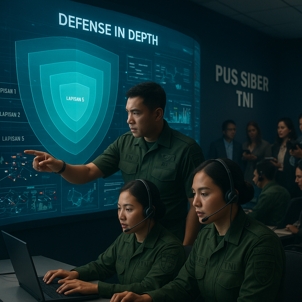 Simulasi Cyber Defense TNI: Skema 'Defense in Depth' untuk Melindungi Critical National Infrastructure