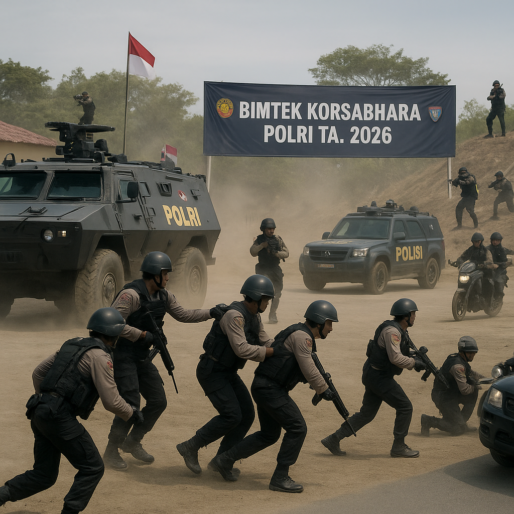 Ditsamapta Korsabhara Baharkam Polri Gelar Bimtek Latih Personel Operasikan Rantis APC Berteknologi Tinggi TA. 2026