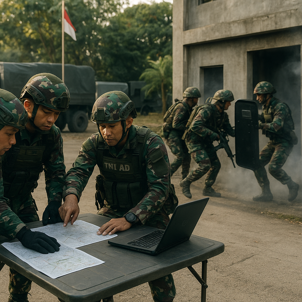 Puslatpur TNI AD Latih Batalyon Raider dalam Operasi Penyerbuan Kawasan Perkotaan