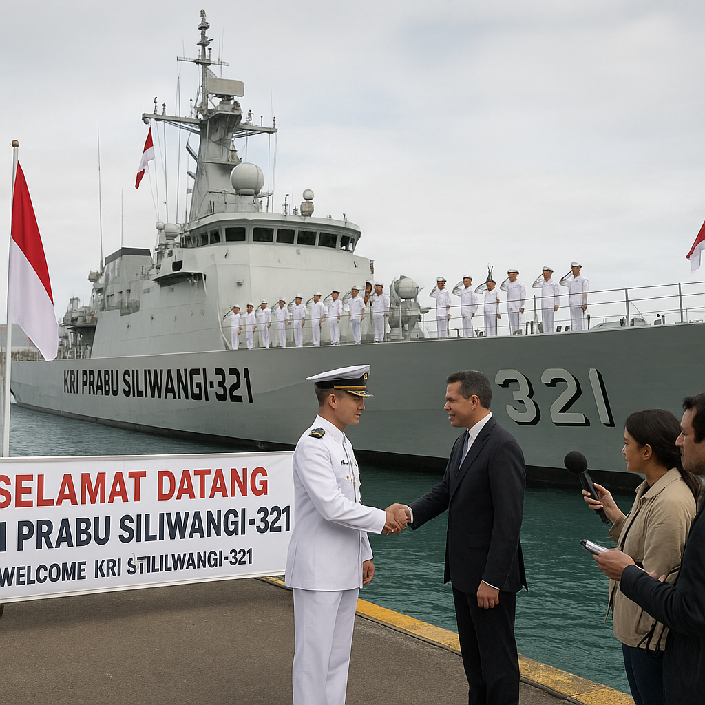 KRI Prabu Siliwangi-321 Merapat di Mauritius, Diplomasi Laut RI Menguat