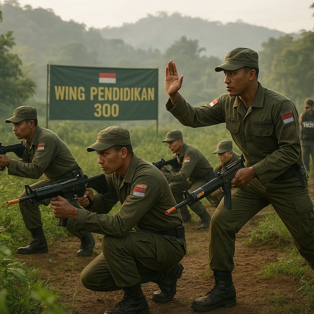 ASN Komcad Latihan Simulasi Tempur di Bogor