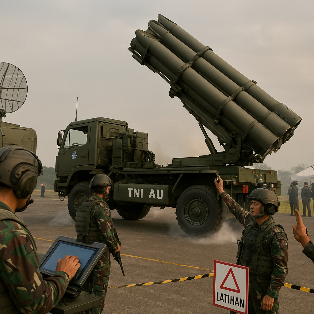 Simulasi Penanganan Serangan Rudal oleh Baterai Rudal TNI AU: Prosedur Standar Operasi Mobile SAM
