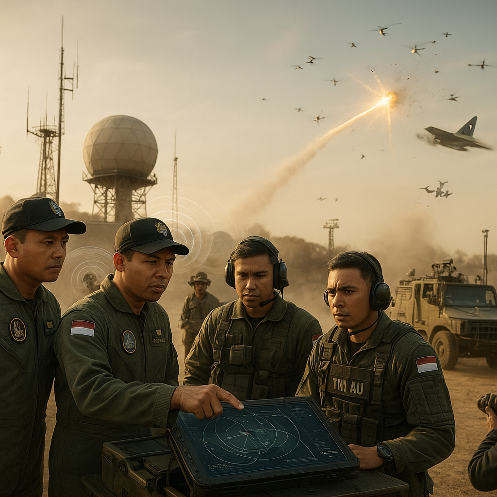 Analisis Langkah Taktis Pasukan Anti-Aerial Serangan Terhadap Sistem Drone Swarm dalam Simulasi IADS Lanjut TNI AU