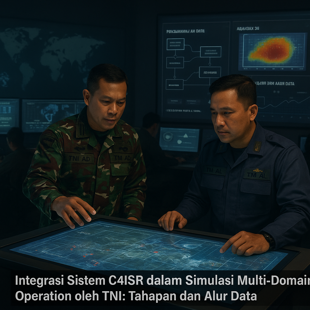 Integrasi Sistem C4ISR dalam Simulasi Multi-Domain Operation oleh TNI: Tahapan dan Alur Data