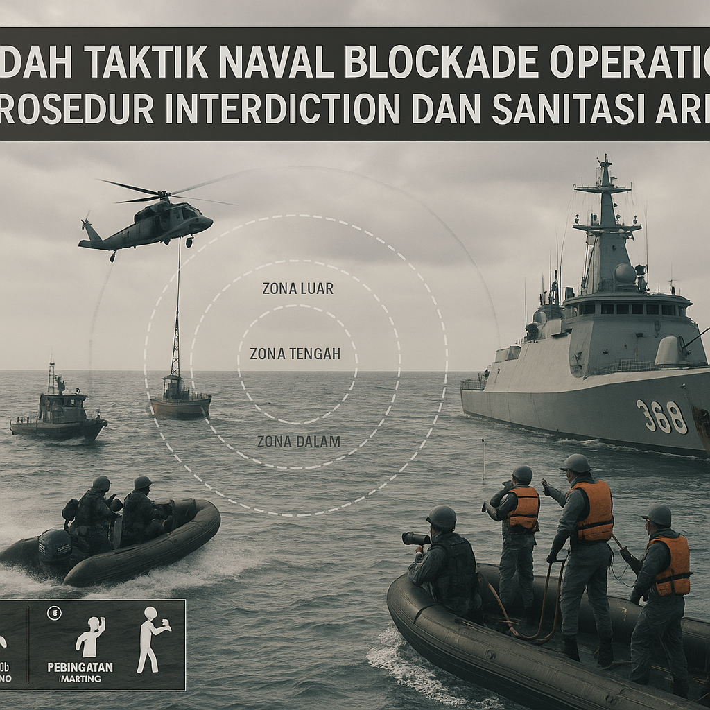 Bedah Taktik Naval Blockade Operation: Prosedur Interdiction dan Sanitasi Area