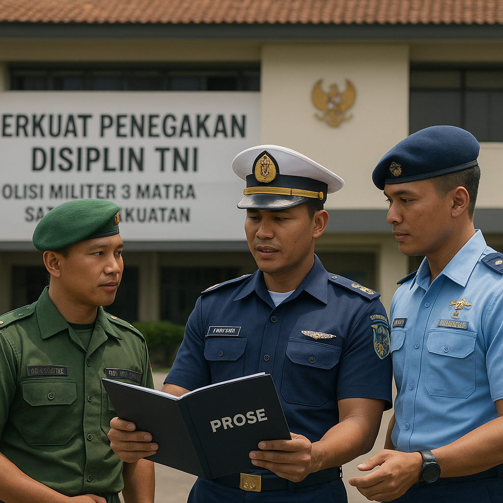 Perkuat Penegakan Disiplin TNI, Polisi Militer 3 Matra Satukan Kekuatan