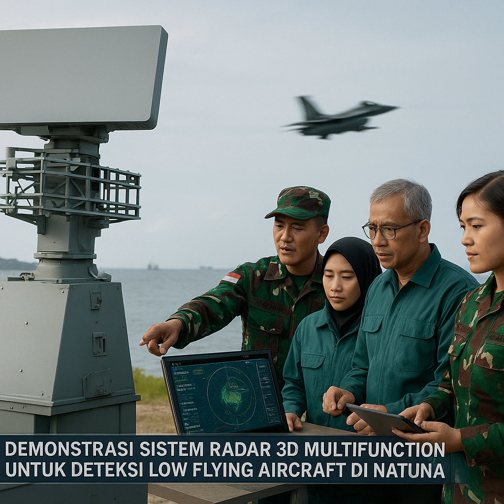 Demonstrasi Sistem Radar 3D Multifunction untuk Deteksi Low Flying Aircraft di Natuna