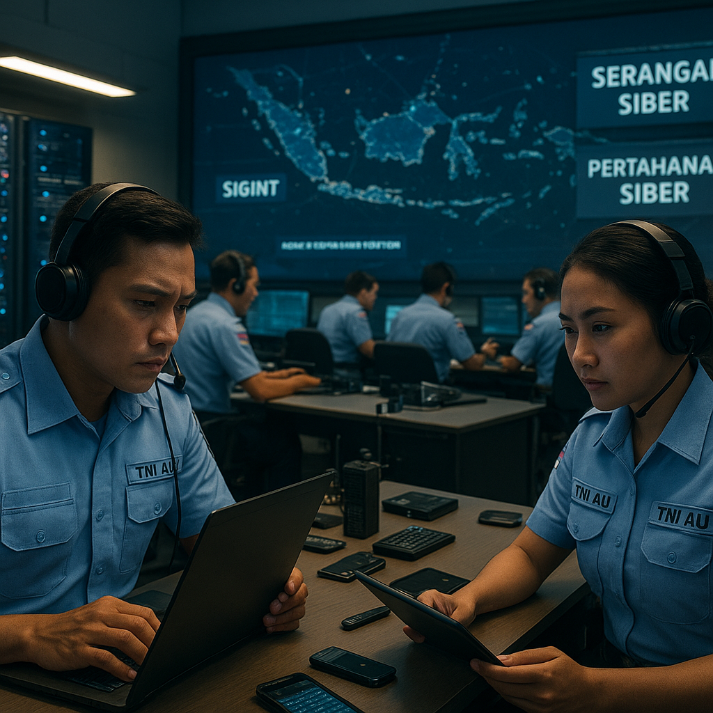 TNI AU Uji Kemampuan Operasi Siber, Pernika, dan Informasi