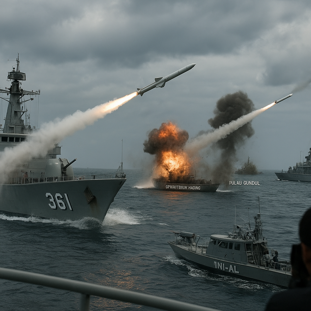 Duet Maut Exocet MM40 Block 3 dan C-705: Hancurkan Eks KRI Teluk Hading dan Pulau Gundul di Latopslagab 2026
