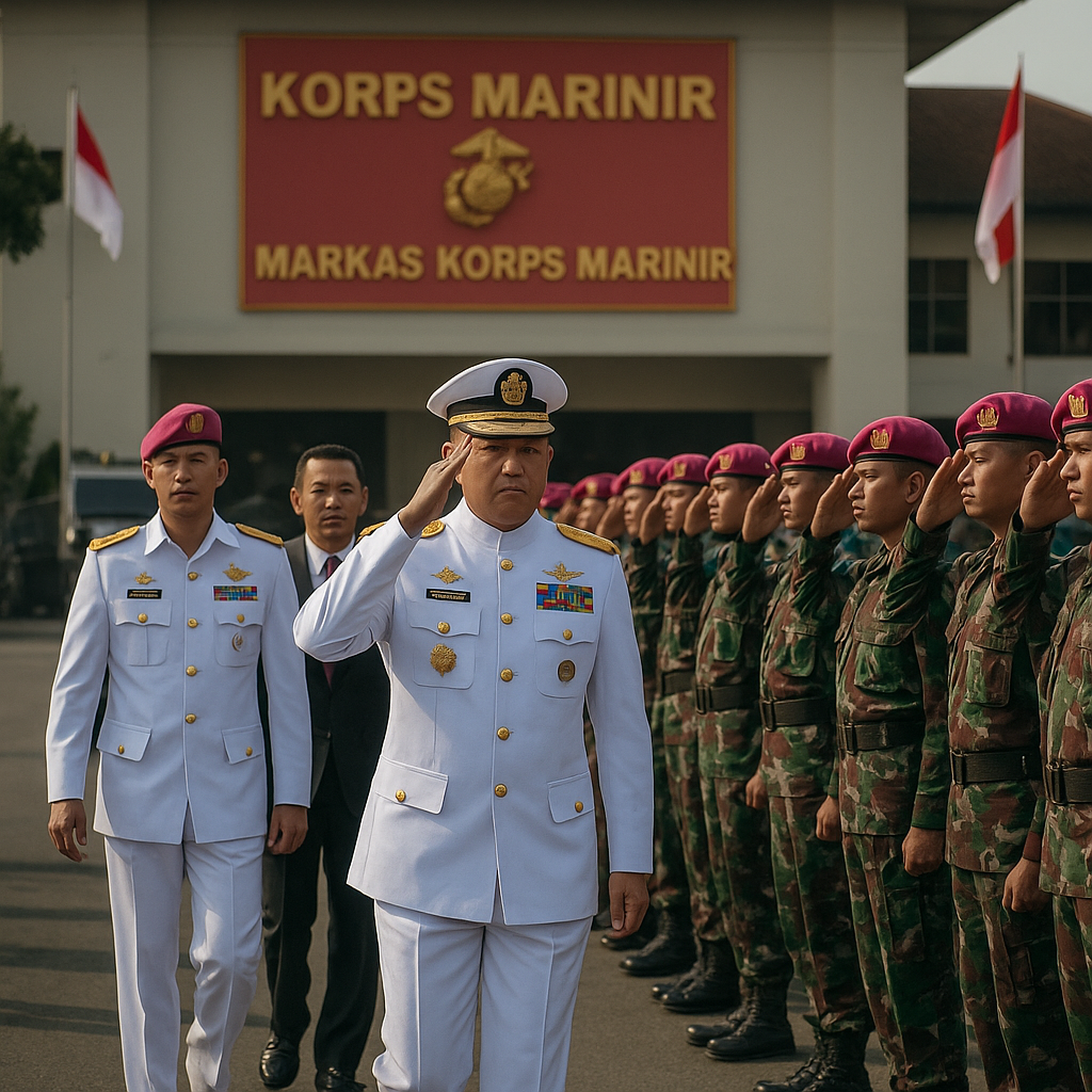 Uji Kesiapsiagaan Satuan Tempur, Kepala Staf TNI AL Sidak Markas Marinir