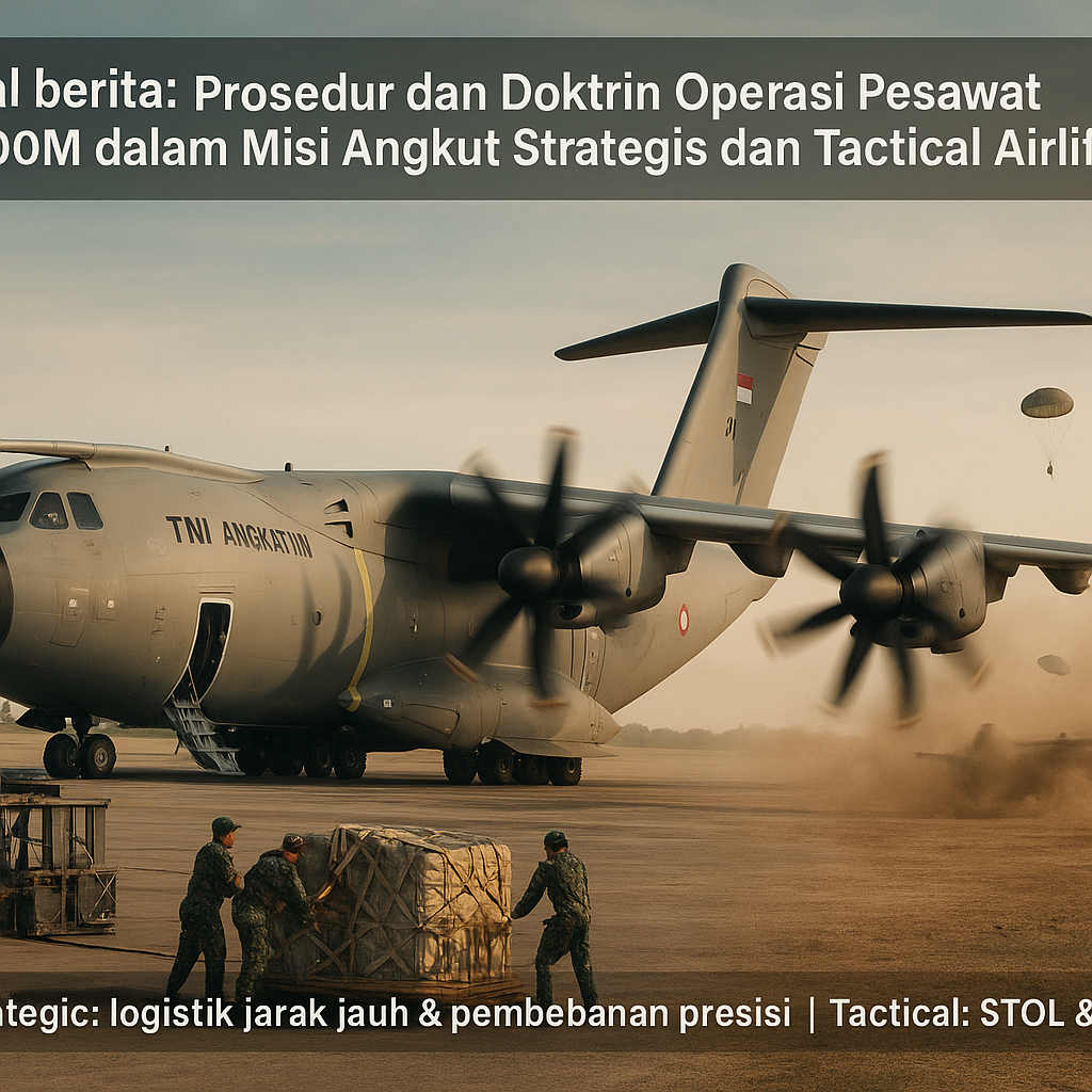 Prosedur dan Doktrin Operasi Pesawat A400M dalam Misi Angkut Strategis dan Tactical Airlift