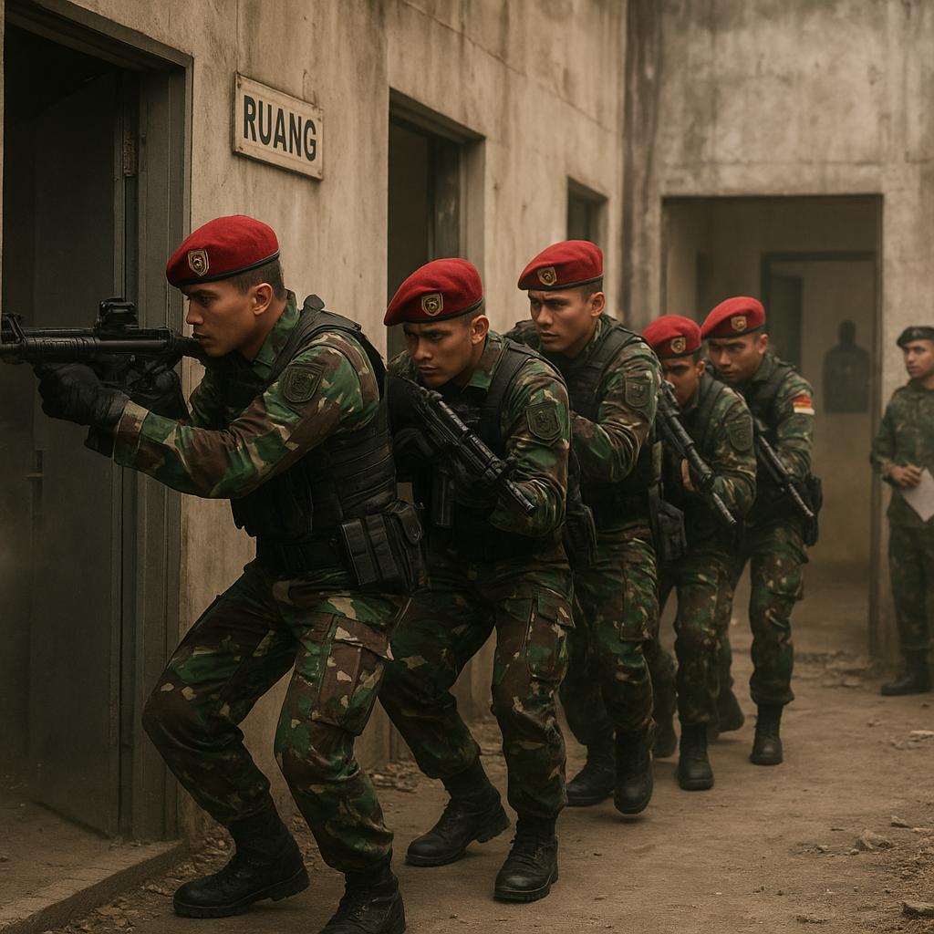 Simulasi Pertempuran Urban: Bedah Latihan Close Quarters Battle (CQB) Pasukan Kopassus