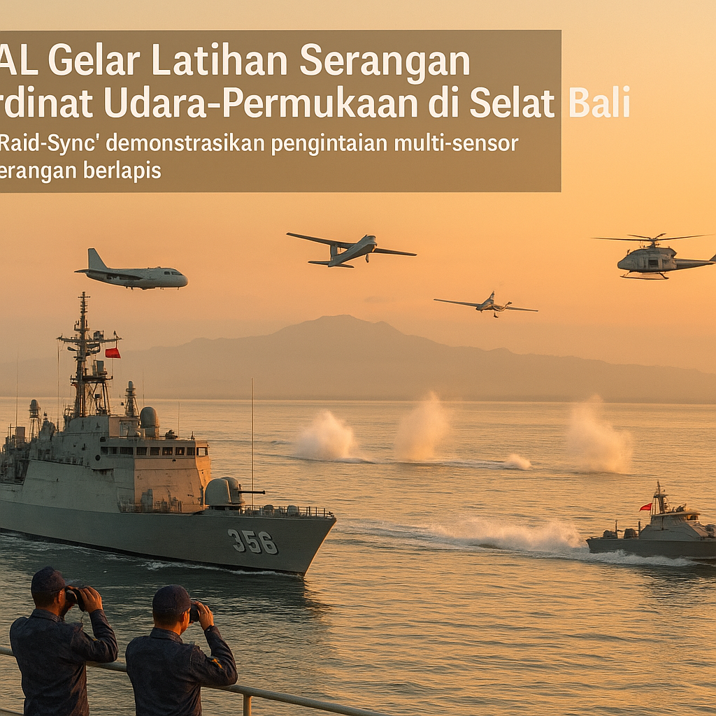 TNI AL Gelar Latihan Serangan Koordinat Udara-Permukaan di Selat Bali, Detail Skema 'Raid-Sync'