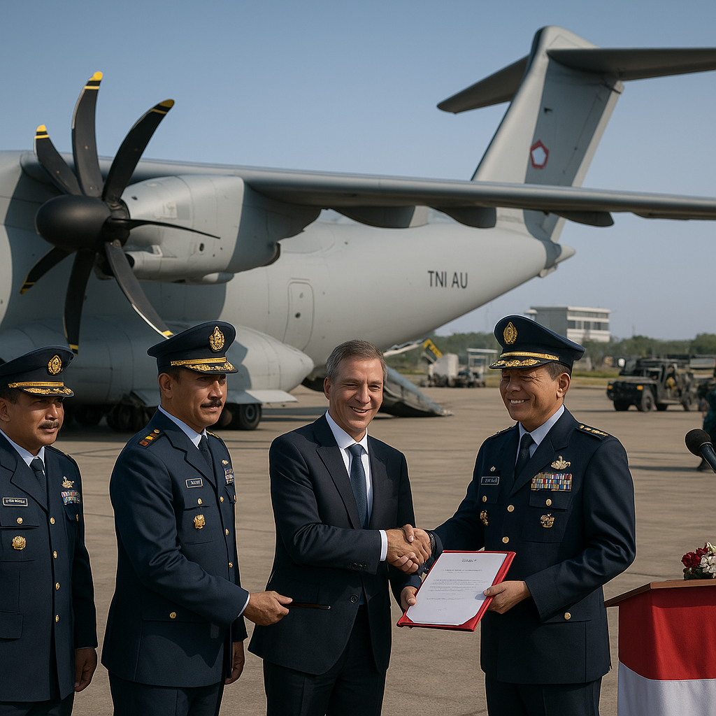 Penyerahan Pesawat Airbus A400M MRTT kepada TNI Angkatan Udara
