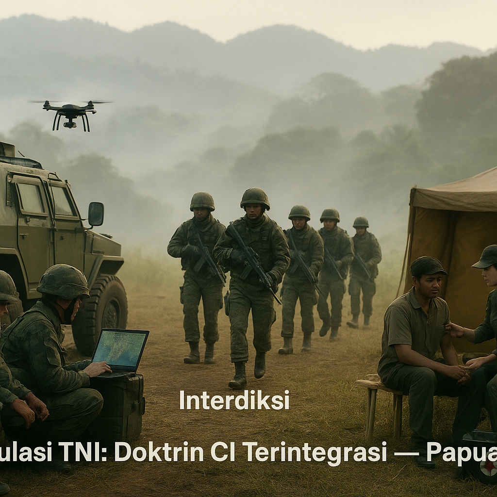 Simulasi Cross-Border Counter Insurgency Operation TNI di Perbatasan Papua