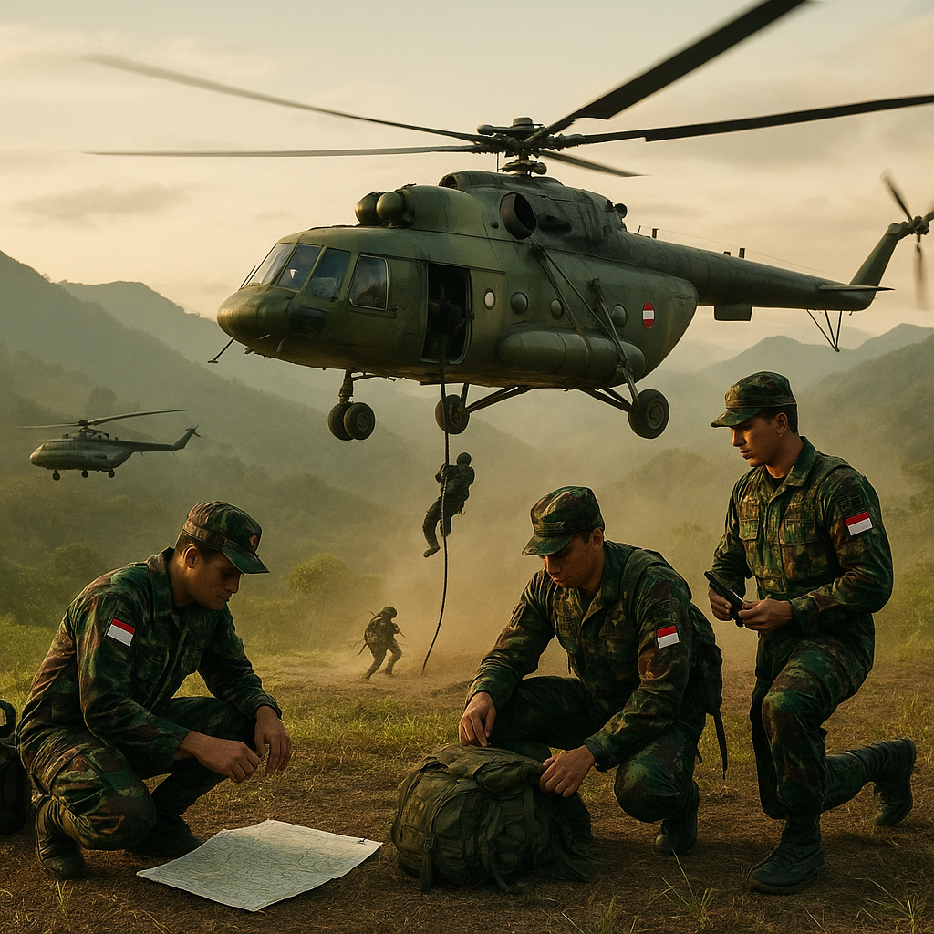 Analisis Doktrin Air Assault: Prosedur Insertion Pasukan Khusus Menggunakan Helikopter MI-17 V5 di Medan Bergunung
