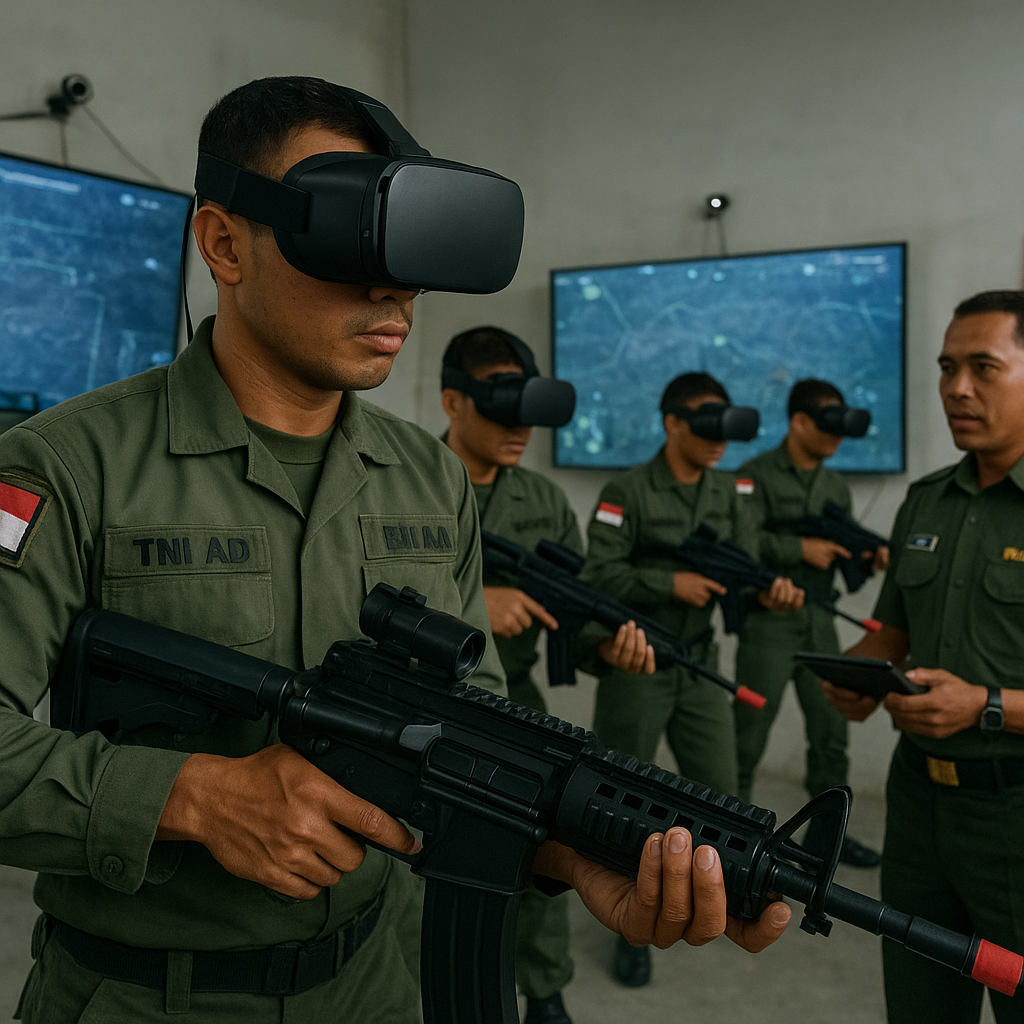 Penggunaan Simulator Virtual Reality (VR) untuk Training Infantry Tactics TNI AD