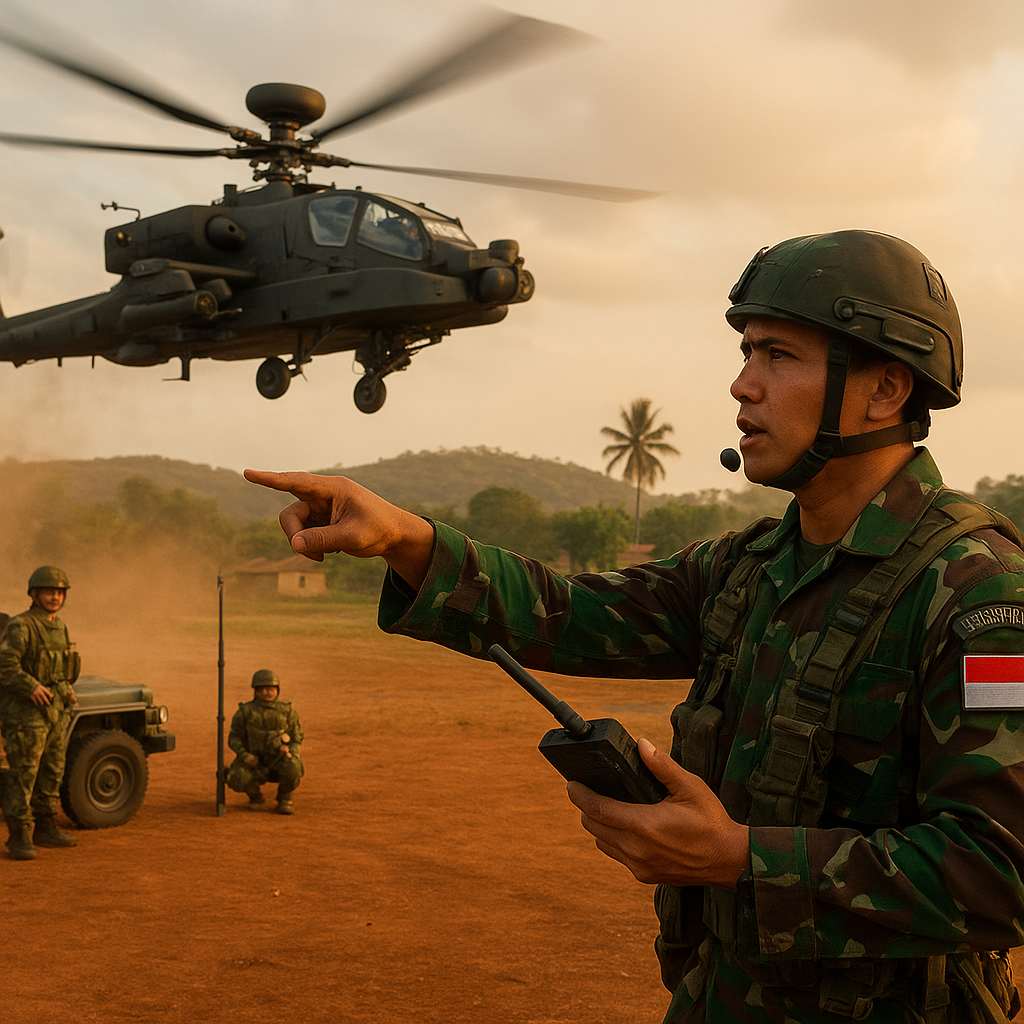 Uji Coba dan Bedah Prosedur Operasi Helikopter Serang AH-64E Apache dalam Close Air Support (CAS)