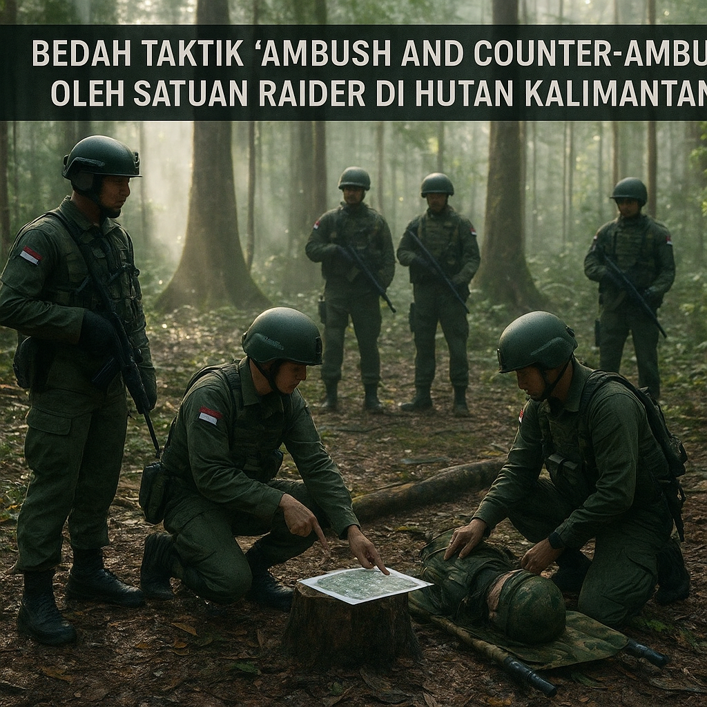 Bedah Taktik 'Ambush and Counter-Ambush' oleh Satuan Raider di Hutan Kalimantan