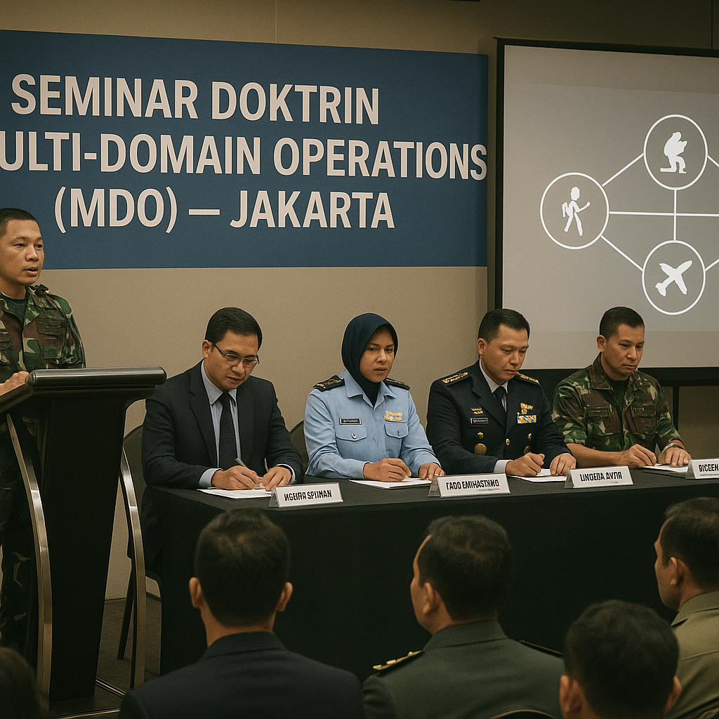 Komunitas Militer Diskusi Doktrin 'Multi-Domain Operations' di Seminar Jakarta