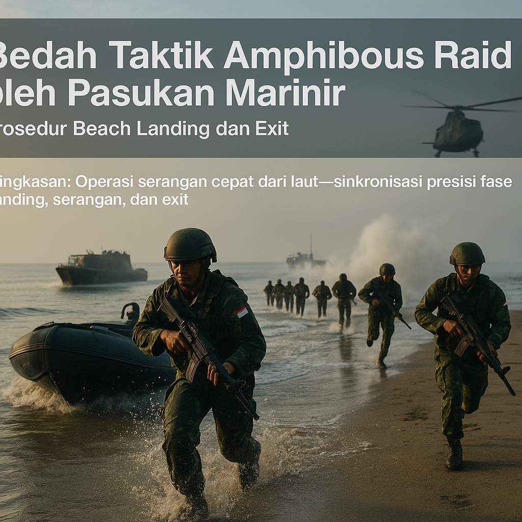 Bedah Taktik Amphibious Raid oleh Pasukan Marinir: Prosedur Beach Landing dan Exit