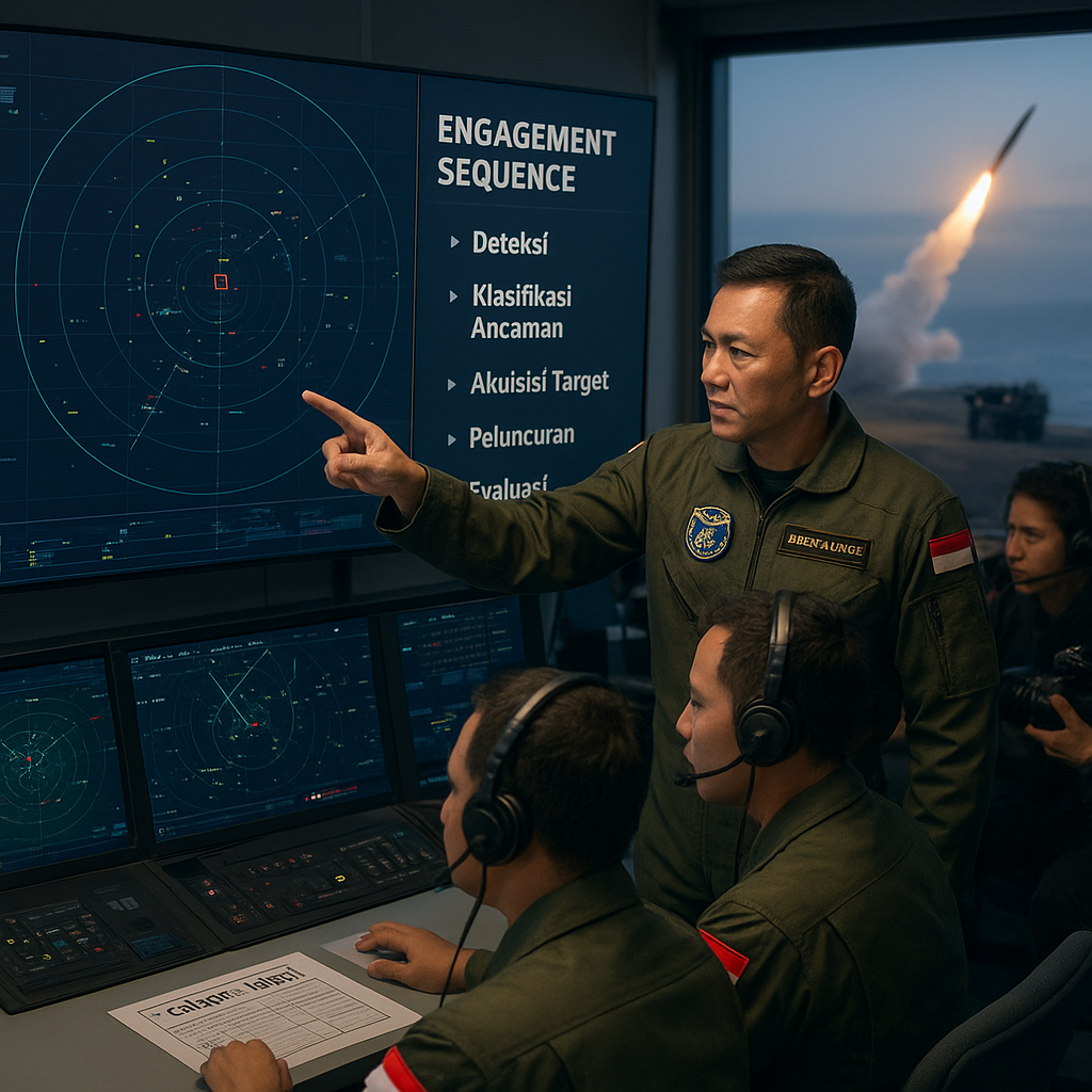 Simulasi Serangan Rudal oleh Kohanudnas dengan Skema Target Acquisition dan Engagement Sequence