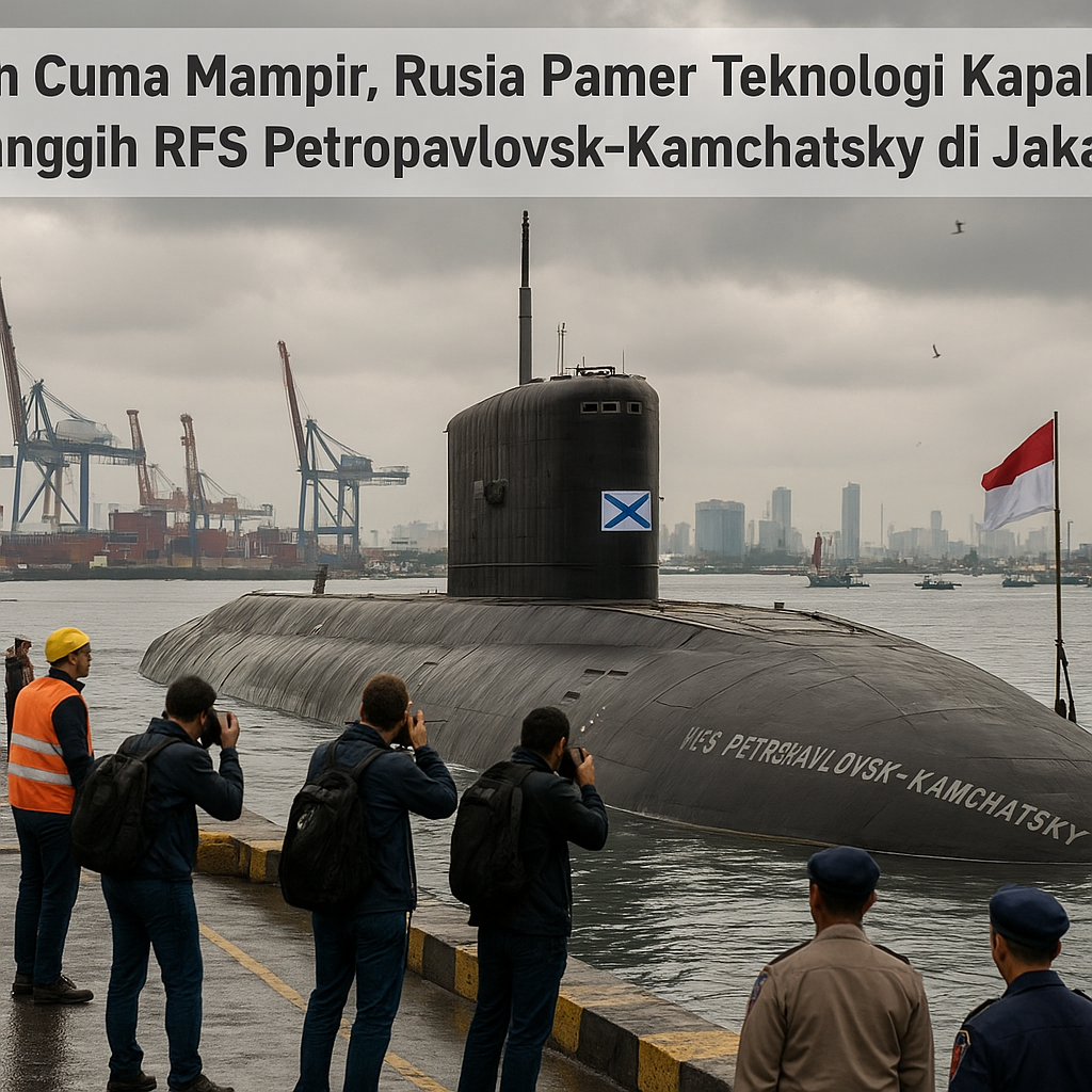 Bukan Cuma Mampir, Rusia Pamer Teknologi Kapal Selam Tercanggih RFS Petropavlovsk-Kamchatsky di Jakarta!