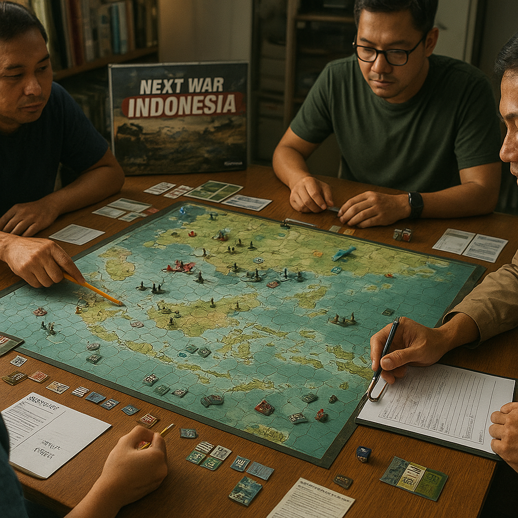 Komunitas Wargamer Indonesia Gelar Simulasi Pertempuran Modern dengan Boardgame 'Next War: Indonesia'