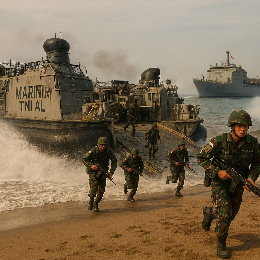 Marinir TNI AL Latihan Amphibious Assault dengan LCAC, Bedah Fase Embarkasi hingga Pendaratan