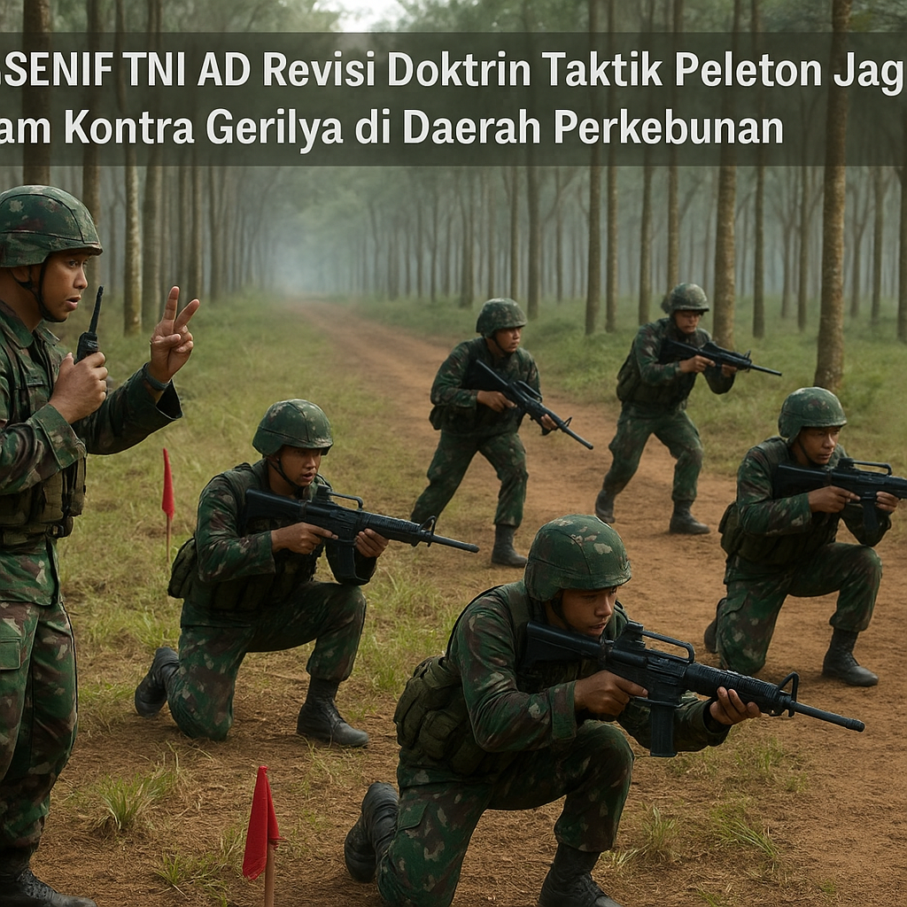 Pussenif TNI AD Revisi Doktrin Taktik Peleton Jaga dalam Kontra Gerilya di Daerah Perkebunan