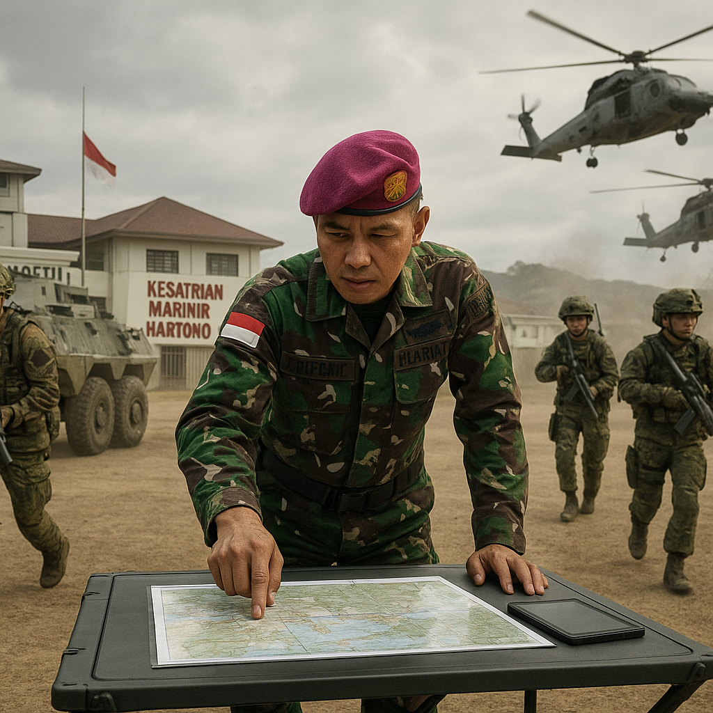 Marinir Gelar Simulasi Pertahanan Pangkalan, Antisipasi Serangan Darat hingga Udara